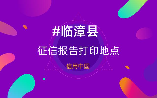 临漳县2024年个人征信查询网点-网信大数据信用报告查询